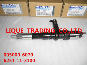 CHINA Injetor comum do trilho de DENSO 095000-6070 para o motor 6251-11-3100 de KOMATSU PC400/450-8, 6251113100 fornecedor
