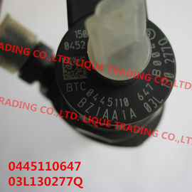 Injetor comum 0445110647 do trilho de BOSCH, 0 445 110 647, 0445 110 647 para VOLKSWAGEN 03L130277J, 03L130277Q fornecedor